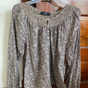 ABLE Kristen Paisley Popover Top